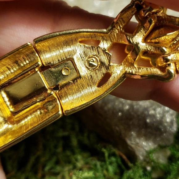 Vtg Swarovski Swan Pink Purple Crystal Necklace - Picture 14 of 16